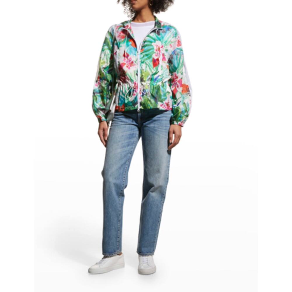 Anatomie Jacket Medium August Botanical Hooded Lightweight Windbreaker Tropical